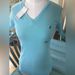 Nautica womens  V-neck Tees xsmall